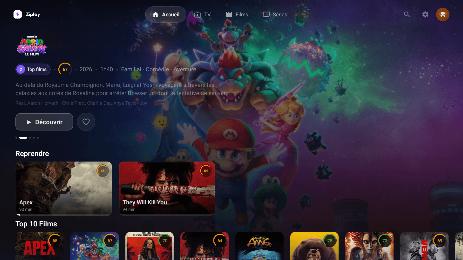 Ziplay sur Android TV